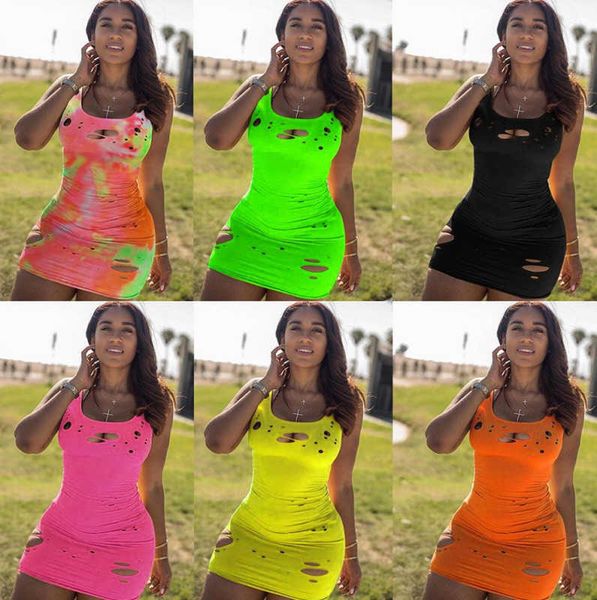 women summer ripped designer dresses sleeveless vest mini short dress fashion party streetwear nightclub plus size womens clothing, Black;gray
women summer ripped designer dresses sleeveless vest mini short dress fashion party streetwear nightclub plus size womens clothing, Black;gray