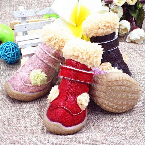 dog apparel 4 pcs/set shoes winter warm snow boots with adjustable straps leather waterproof anti slip puppy shoess/
dog apparel 4 pcs/set shoes winter warm snow boots with adjustable straps leather waterproof anti slip puppy shoess/