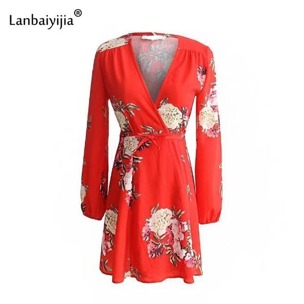 casual dresses lanbaiyijia est women dress long sleeve deep v-neck loose flowers print sashes spring mini 3 colors, Black;gray
casual dresses lanbaiyijia est women dress long sleeve deep v-neck loose flowers print sashes spring mini 3 colors, Black;gray