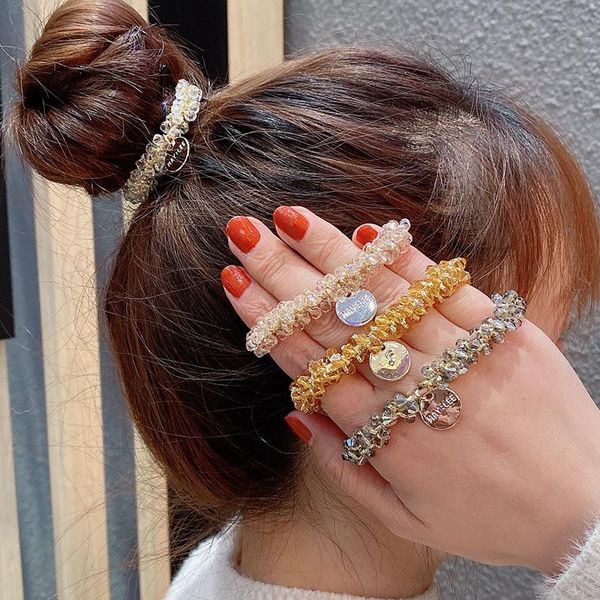 women luxury shining crystal elastic hair bands ponytail holder scrunchie rubber headband fashion accessories
women luxury shining crystal elastic hair bands ponytail holder scrunchie rubber headband fashion accessories