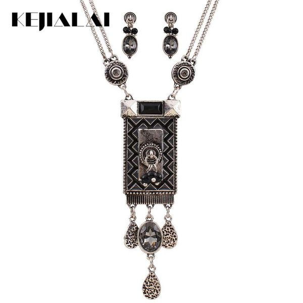 earrings & necklace kejialai trendy ethnic women jewelry sets metal vintage rectangle statement big dangle earings qd-n3468, Silver
earrings & necklace kejialai trendy ethnic women jewelry sets metal vintage rectangle statement big dangle earings qd-n3468, Silver