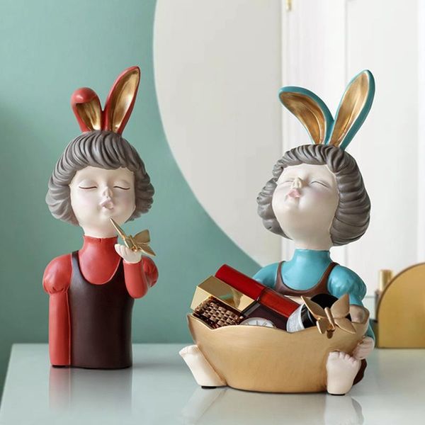 decorative objects & figurines nordic light luxury girl ornaments creative living room key storage tray home decorations
decorative objects & figurines nordic light luxury girl ornaments creative living room key storage tray home decorations