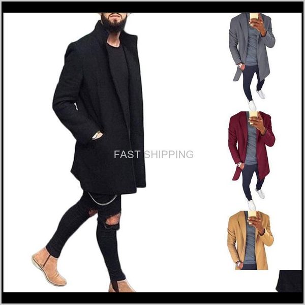 men's wool blends apparel men autumn winter coat fashion mid-long coats turn down collar overcoat solid color slim fit male trenc ybzwx, Black
men's wool blends apparel men autumn winter coat fashion mid-long coats turn down collar overcoat solid color slim fit male trenc ybzwx, Black