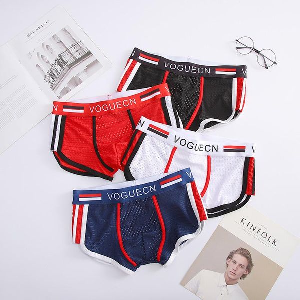 underpants ice silk mesh men's underwear trendy boxer shorts student man comfortable breathable korean stripe, Black;white
underpants ice silk mesh men's underwear trendy boxer shorts student man comfortable breathable korean stripe, Black;white