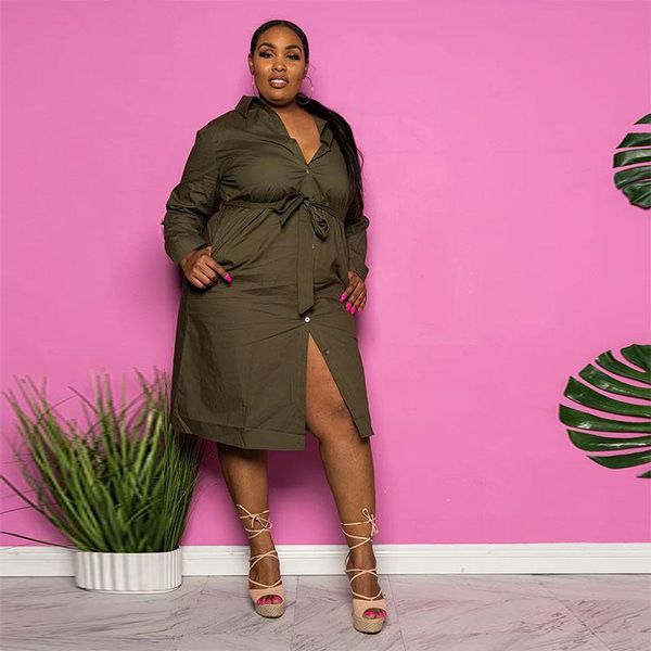 casual dresses rmsfe 2021 autumn fashion solid color independent belt large long sleeve lapel women shirt dress, Black;gray
casual dresses rmsfe 2021 autumn fashion solid color independent belt large long sleeve lapel women shirt dress, Black;gray