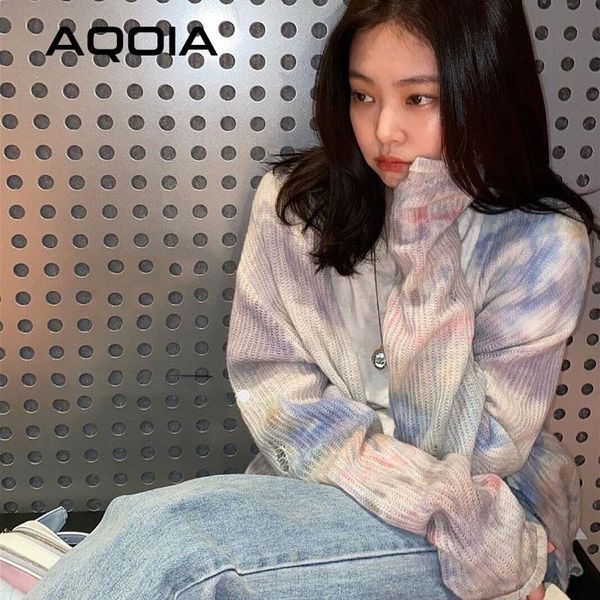 women's knits & tees 2021 winter long sleeve tie dye loose plus size female cardigan autumn korean style ripped hole button up women kn, White
women's knits & tees 2021 winter long sleeve tie dye loose plus size female cardigan autumn korean style ripped hole button up women kn, White