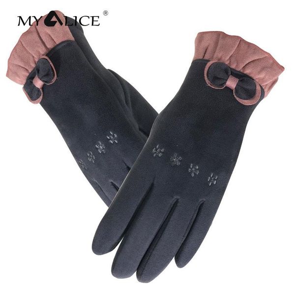 five fingers gloves myalice winter fashion women suede embroidery bow plus velvet split finger warm hand comfortable outdoor tourism, Blue;gray
five fingers gloves myalice winter fashion women suede embroidery bow plus velvet split finger warm hand comfortable outdoor tourism, Blue;gray