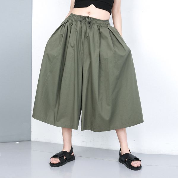 pants trousers 2021 summer solid color elastic waist wide leg street fashion brand personality large capris 9123, Black;white
pants trousers 2021 summer solid color elastic waist wide leg street fashion brand personality large capris 9123, Black;white