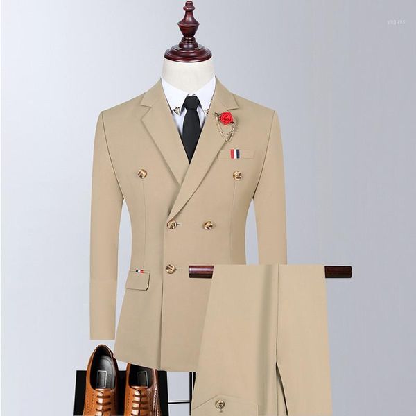 men's suits & blazers 3 pcs set jacket pants vest / 2021 fashion casual boutique slim business groom wedding double breasted, White;black
men's suits & blazers 3 pcs set jacket pants vest / 2021 fashion casual boutique slim business groom wedding double breasted, White;black