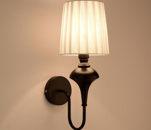 modern wall lamp el lighting fabric lampshade sconce for corridor balcony bedroom white black bedside lamps
modern wall lamp el lighting fabric lampshade sconce for corridor balcony bedroom white black bedside lamps