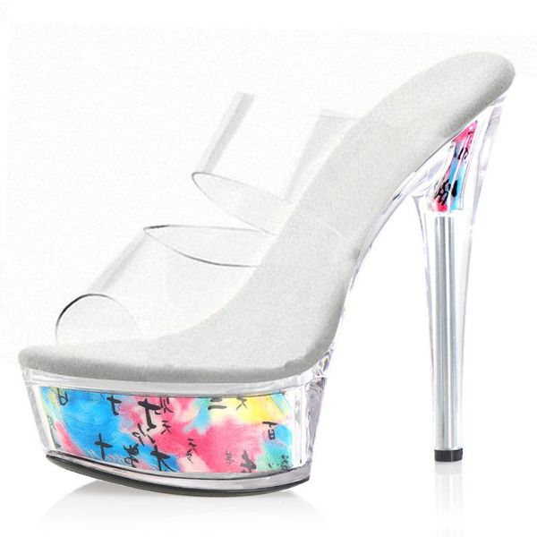 dress shoes mclubgirl 15cm large size nightclub pole dancing women's waterproof platform transparent high heel sandals lyp, Black
dress shoes mclubgirl 15cm large size nightclub pole dancing women's waterproof platform transparent high heel sandals lyp, Black