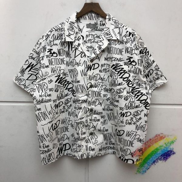 men's casual shirts 2021ss we11done men women quality oversized black white graffiti full logo printing shirt welldone blouse, White;black
men's casual shirts 2021ss we11done men women quality oversized black white graffiti full logo printing shirt welldone blouse, White;black