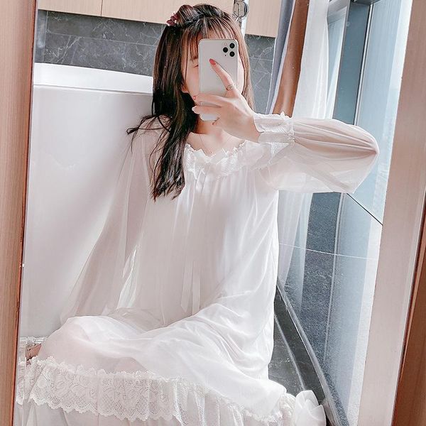 women's sleepwear modal lace lady nightgown sweet o-neck full sleeve princess nightdress long sleepshirt skirt perspective home dressin, Black;red
women's sleepwear modal lace lady nightgown sweet o-neck full sleeve princess nightdress long sleepshirt skirt perspective home dressin, Black;red