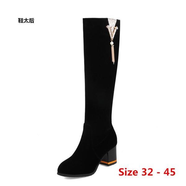 boots high heel women knee heels autumn winter woman shoes long small big size 32- 45, Black
boots high heel women knee heels autumn winter woman shoes long small big size 32- 45, Black