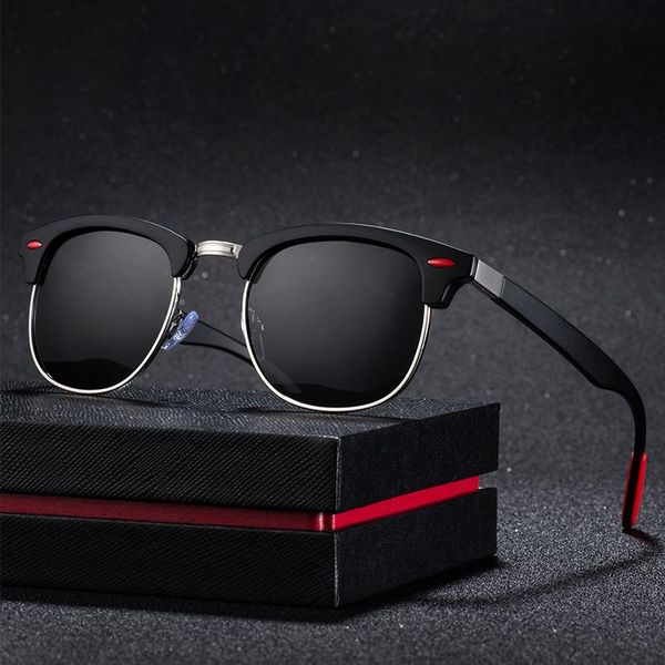 sunglasses fashion semi rimless polarized men women brand designer half frame sun glasses classic, White;black
sunglasses fashion semi rimless polarized men women brand designer half frame sun glasses classic, White;black