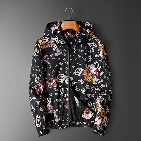 men's jackets personalized letter printing casual youth early autumn slim jacket tide brand hooded, Black;brown
men's jackets personalized letter printing casual youth early autumn slim jacket tide brand hooded, Black;brown