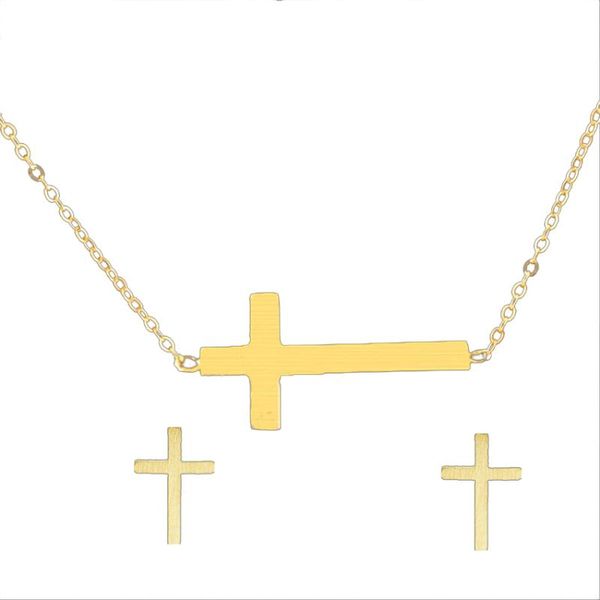 earrings & necklace religion cross jewelry set for women stud earring pendant chain choker necklaces lovely punk sets, Silver
earrings & necklace religion cross jewelry set for women stud earring pendant chain choker necklaces lovely punk sets, Silver