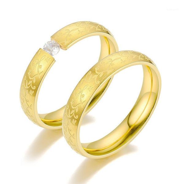 wedding rings stainless steel carving for women men wholesale bague gold color lovers couple promise ring engagement jewelry1, Slivery;golden
wedding rings stainless steel carving for women men wholesale bague gold color lovers couple promise ring engagement jewelry1, Slivery;golden