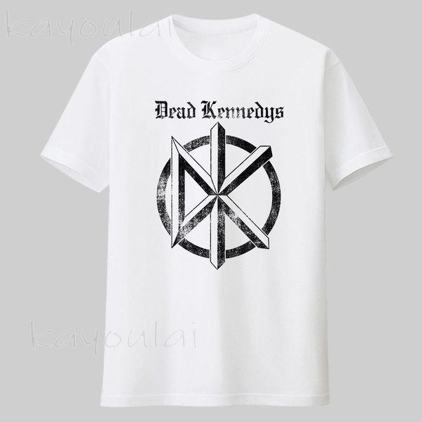 

men's t-shirts wholesale dead kennedys distressed logo printed t shirt men vintage graphic shirts, White;black