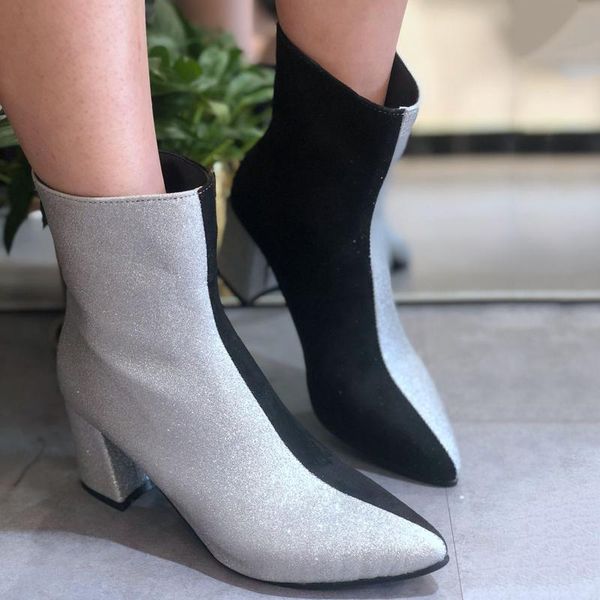 boots fashion square high-heeled women's boots, pointed toe crystal zipper and girls shopping banquet boots#, Black
boots fashion square high-heeled women's boots, pointed toe crystal zipper and girls shopping banquet boots#, Black