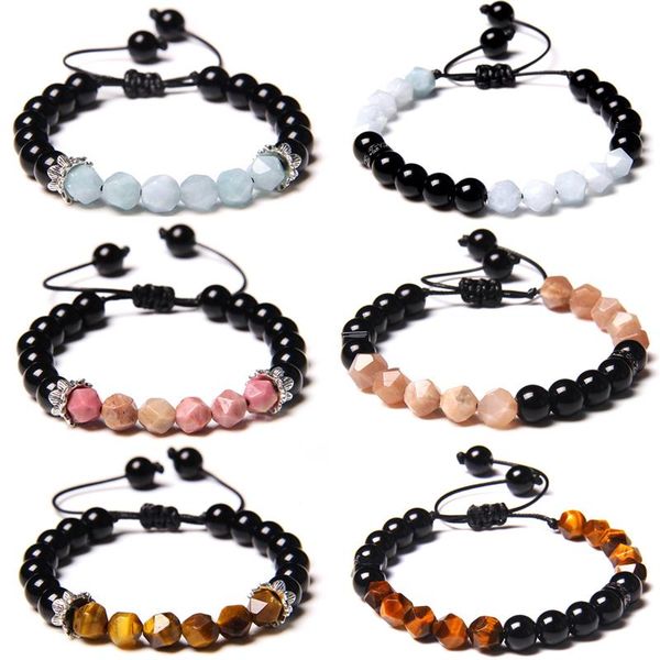 beaded, strands black rope handmade adjustable bracelets men 8 mm faceted aquamarin beads bangle women vintage tiger eye stone pulsera jewel
beaded, strands black rope handmade adjustable bracelets men 8 mm faceted aquamarin beads bangle women vintage tiger eye stone pulsera jewel