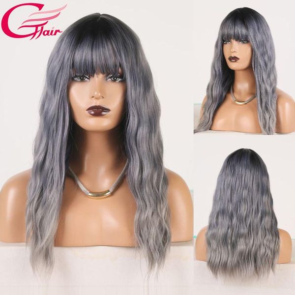 short wig cosplay super wavy gray synthetic for women machine made heat resistant fiber hair middle part with bang wigs, Black
short wig cosplay super wavy gray synthetic for women machine made heat resistant fiber hair middle part with bang wigs, Black