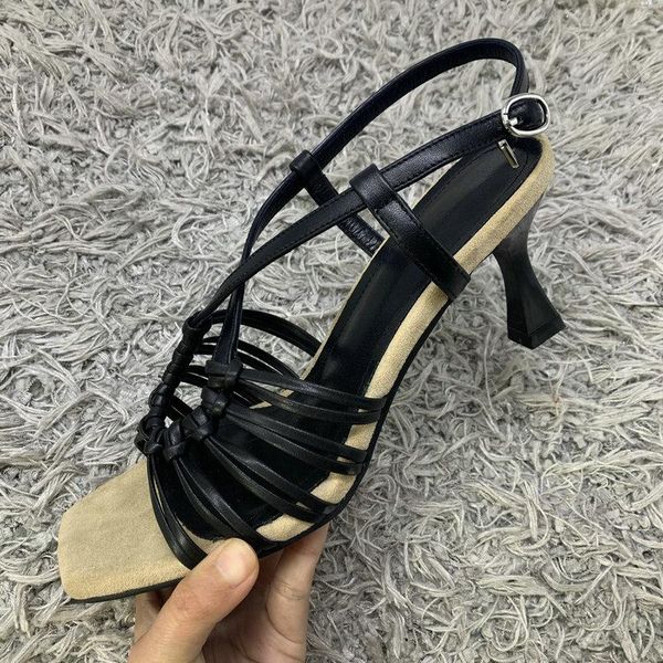 genuine leather women sandals summer thin high heels pump for quality office lady open toe shoes woman size 41 42 43, Black
genuine leather women sandals summer thin high heels pump for quality office lady open toe shoes woman size 41 42 43, Black