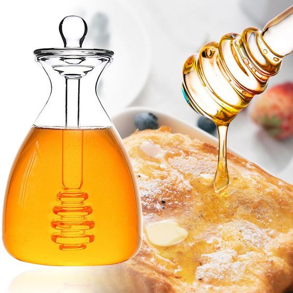 handmade honey jar with dipper glass pot lid and the stirring rod are integrated kitchen gadget storage bottles & jars
handmade honey jar with dipper glass pot lid and the stirring rod are integrated kitchen gadget storage bottles & jars