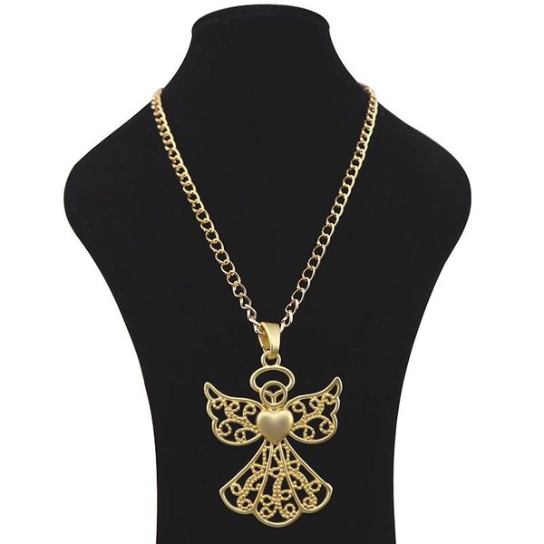 chains magold fashion large abstract metal guardian angel jewellery pendant necklaces on long link chain lagenlook 34", Silver
chains magold fashion large abstract metal guardian angel jewellery pendant necklaces on long link chain lagenlook 34", Silver