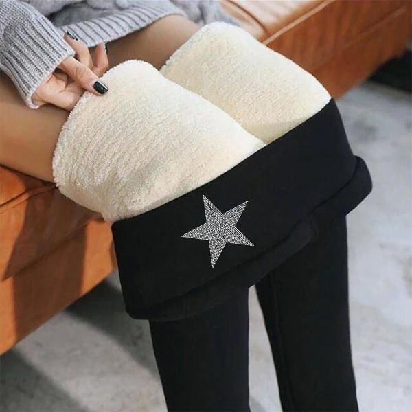 women's leggings winter thermal women drilling star sign plus velvet stretch high waist tights cashmere thick trousers a40, Black
women's leggings winter thermal women drilling star sign plus velvet stretch high waist tights cashmere thick trousers a40, Black