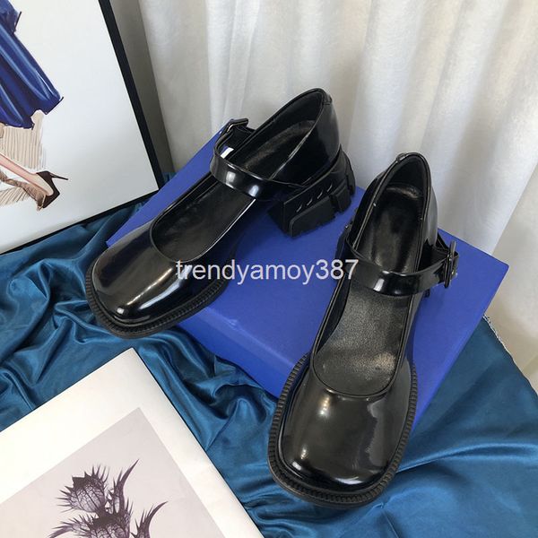 dress shoes sports mary jane shoes women's thick soled small white square head heel muffin single one-line buckle tidal leather, Black
dress shoes sports mary jane shoes women's thick soled small white square head heel muffin single one-line buckle tidal leather, Black