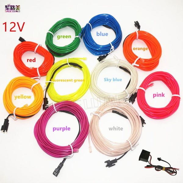 wire 2.3mm round neon car lights dance party decor light flexible el lamps rope tube led strip with dc12v driver strips
wire 2.3mm round neon car lights dance party decor light flexible el lamps rope tube led strip with dc12v driver strips
