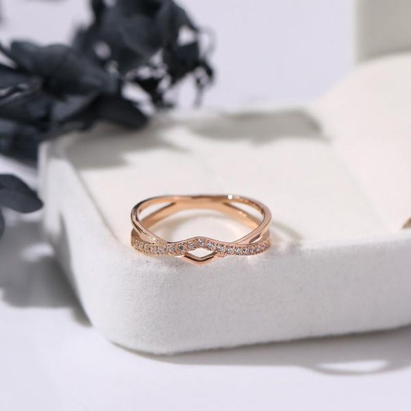 wedding rings yun ruo rose gold color fashion titanium steel mosaic crystal geometric cross ring woman jewelry engagement never fade, Slivery;golden
wedding rings yun ruo rose gold color fashion titanium steel mosaic crystal geometric cross ring woman jewelry engagement never fade, Slivery;golden