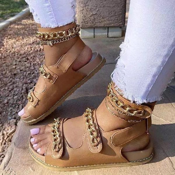 sandals summer women flats gladiator open toe platform beach hook loop metal decoration ladies shoes big size, Black
sandals summer women flats gladiator open toe platform beach hook loop metal decoration ladies shoes big size, Black