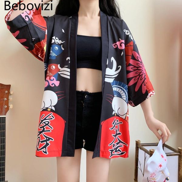 japanese fashion lucky cat print kimono belt cardigan clothes cosplay costumes women yukata 2021 traditional shirt haori ethnic clothin, Red
japanese fashion lucky cat print kimono belt cardigan clothes cosplay costumes women yukata 2021 traditional shirt haori ethnic clothin, Red