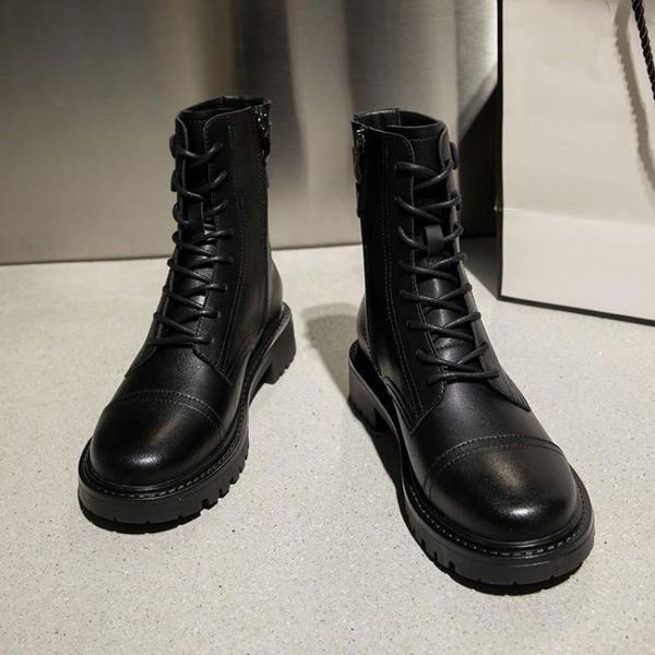 boots mljuese 2021 women ankle leather winter short plush lace up black color round toe high heels female riding
boots mljuese 2021 women ankle leather winter short plush lace up black color round toe high heels female riding