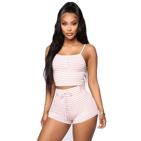 women's tracksuits striped casual suit women yoga 2 piece set spaghetti strap girls short pants plus size sleeveless summer suits, Gray
women's tracksuits striped casual suit women yoga 2 piece set spaghetti strap girls short pants plus size sleeveless summer suits, Gray