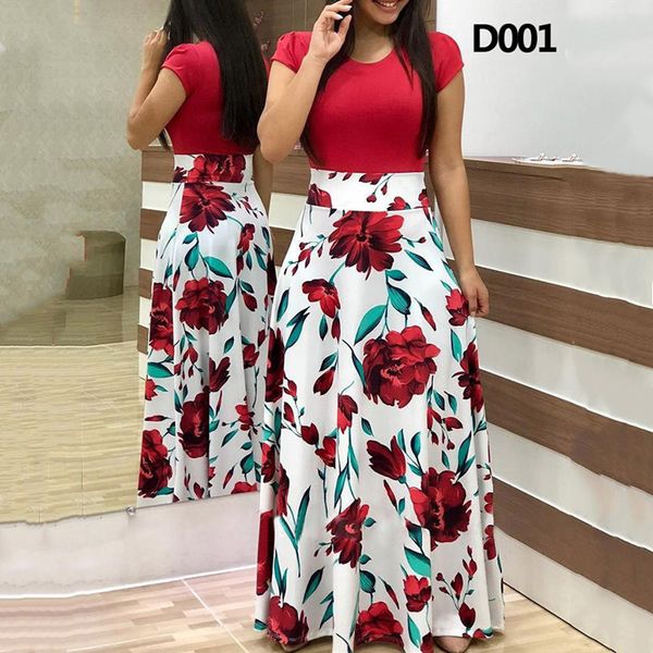 20212021 summer new flower polka dot print color matching short sleeve dress women fashion round neck boho long dress femme robe, Black;gray
20212021 summer new flower polka dot print color matching short sleeve dress women fashion round neck boho long dress femme robe, Black;gray