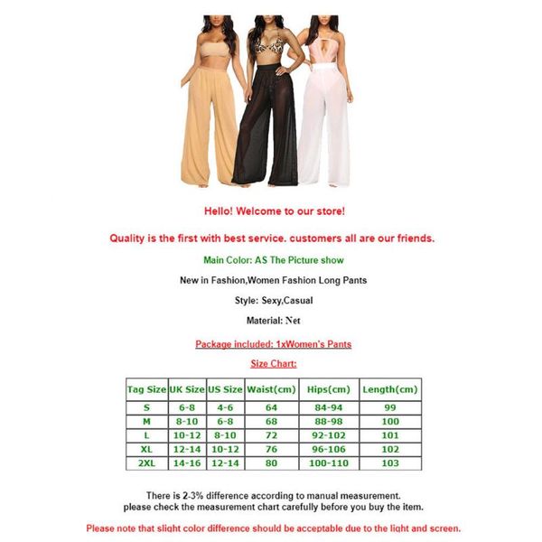 women's pants & capris summer women boho wide leg high waist long trousers beach loose mesh sheer streetwear plus size, Black;white
women's pants & capris summer women boho wide leg high waist long trousers beach loose mesh sheer streetwear plus size, Black;white