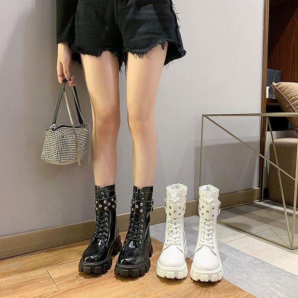 woman lace up autumn boots womens ladies chunky wedge platform black patent leather punk goth arrival 2021
woman lace up autumn boots womens ladies chunky wedge platform black patent leather punk goth arrival 2021
