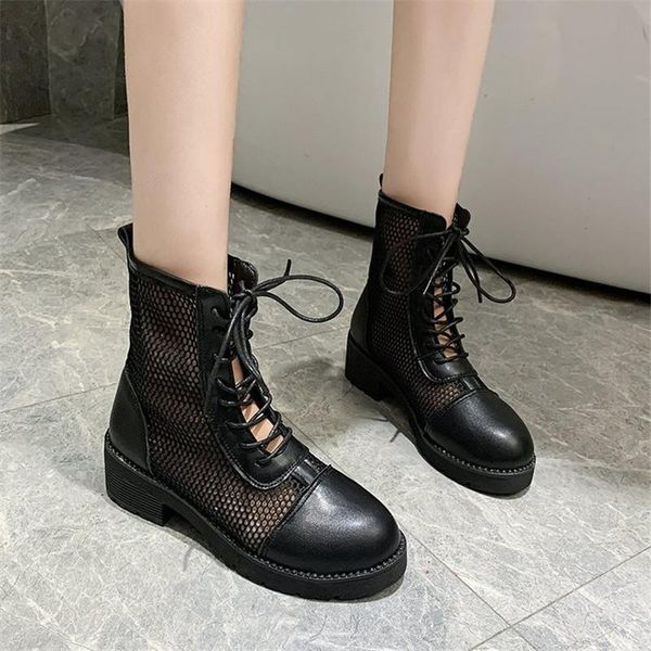 boots 2021 summer gladiator square root lace up casual shoes woman mesh sandal black breathable baotou sandalias botas de mujer
boots 2021 summer gladiator square root lace up casual shoes woman mesh sandal black breathable baotou sandalias botas de mujer