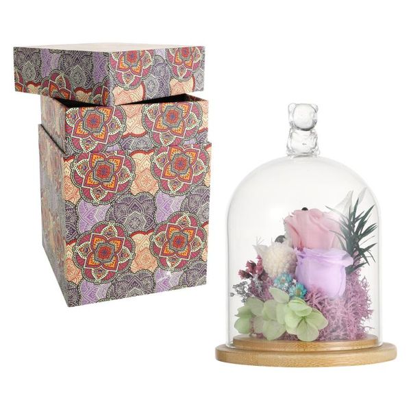 decorative objects & figurines 1pc romantic artificial rose decor tableatmosphere with glass cover
decorative objects & figurines 1pc romantic artificial rose decor tableatmosphere with glass cover