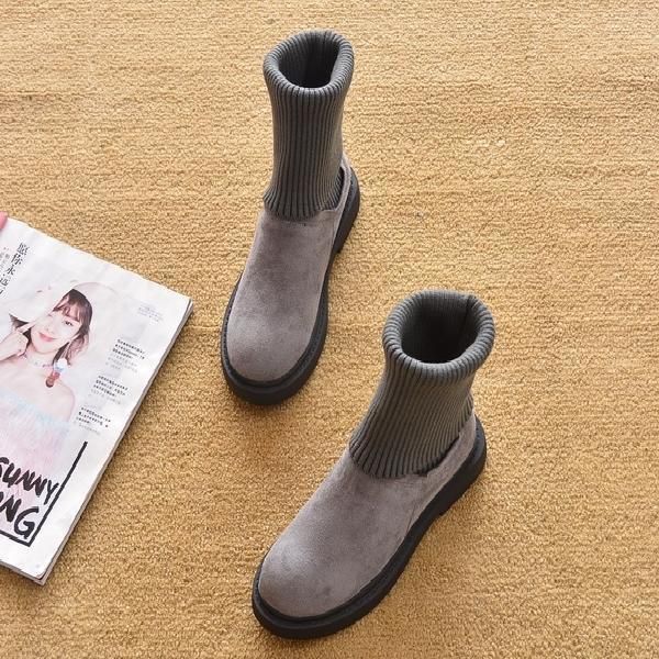 boots shoes short snow ankle-style woman spring and autumn flat heel ankle leopard socks women's platform, Black
boots shoes short snow ankle-style woman spring and autumn flat heel ankle leopard socks women's platform, Black