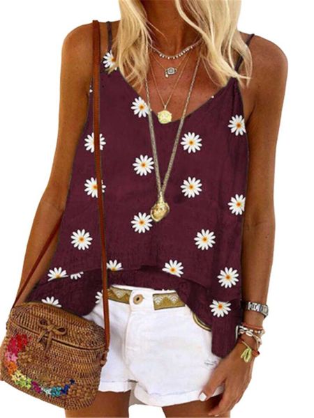 sleeveless loose beach t shirt female 2021 summer boho print casual women shirts spaghetti strap tank tee women's t-shirt, White
sleeveless loose beach t shirt female 2021 summer boho print casual women shirts spaghetti strap tank tee women's t-shirt, White