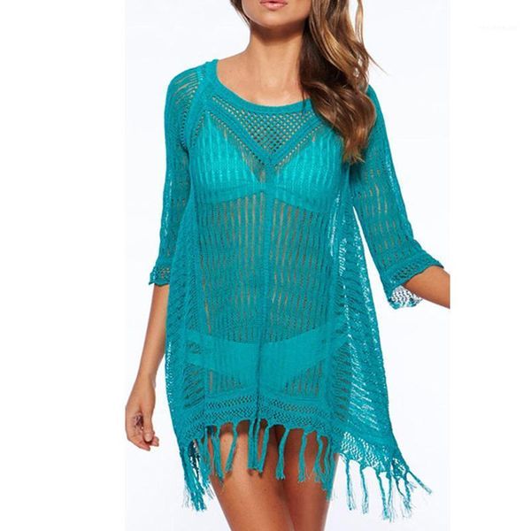 women's swimwear mujer beach wear clothing 2021 summer women cover-ups crochet bathing suit tunics hollow out bikini long dress, White;black
women's swimwear mujer beach wear clothing 2021 summer women cover-ups crochet bathing suit tunics hollow out bikini long dress, White;black