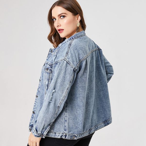 spring plus size denim jacket woman ladies fashion jean coats and jackets 201015, Black;brown
spring plus size denim jacket woman ladies fashion jean coats and jackets 201015, Black;brown