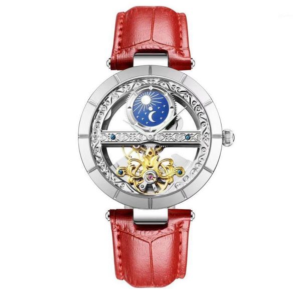 senors 2021 automatic mechanical watch women waterproof hollow skeleton fashion women's wrist watches1, Slivery;brown
senors 2021 automatic mechanical watch women waterproof hollow skeleton fashion women's wrist watches1, Slivery;brown