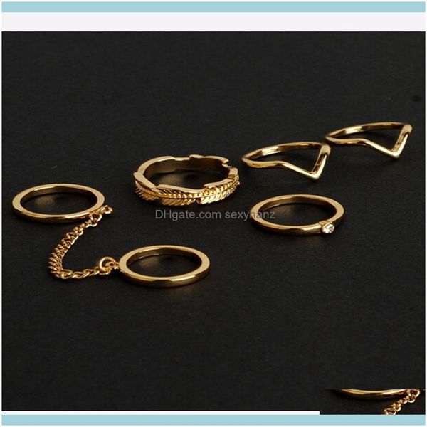 cluster jewelry6pcs/set mid nail knuckle finger rings for women quality fashion ring jewelry drop delivery 2021 xtor6, Golden;silver
cluster jewelry6pcs/set mid nail knuckle finger rings for women quality fashion ring jewelry drop delivery 2021 xtor6, Golden;silver