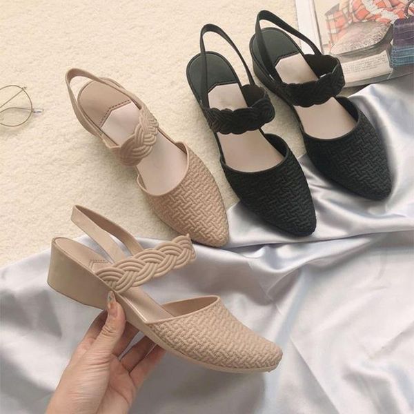 summer woman wedge sandals women shoes women's comfortable pointed toe ladies fashion slingbacks female casual jelly, Black
summer woman wedge sandals women shoes women's comfortable pointed toe ladies fashion slingbacks female casual jelly, Black