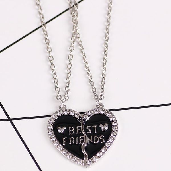 pendant necklaces luoluoyi 2-pcs-set friend crystal rhinestones bff friendship for friends birthday gifts, Silver
pendant necklaces luoluoyi 2-pcs-set friend crystal rhinestones bff friendship for friends birthday gifts, Silver